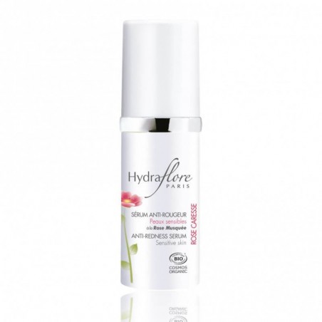 Sérum Anti-Rougeurs Bio Végan Hydraflore Rose Caresse