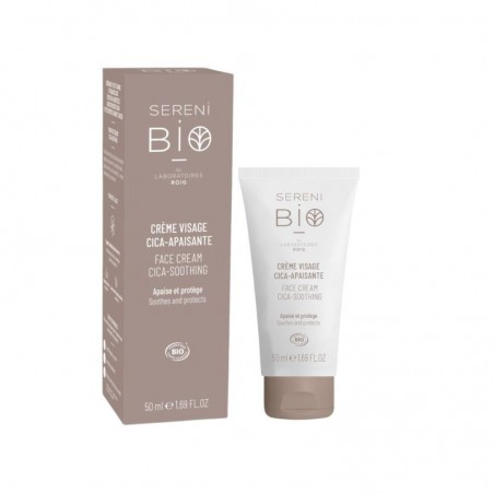 Crème Visage Cica-Apaisante Bio Végan et Equitable Sérénibio