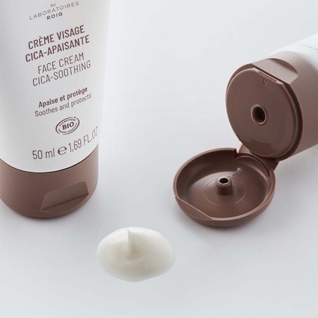 Crème Visage Cica-Apaisante Bio Végan et Equitable Sérénibio