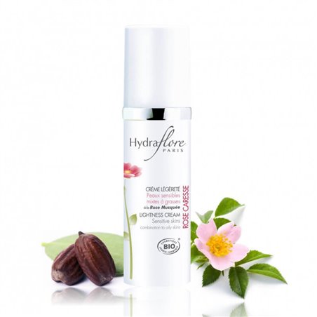 Crème Légèreté gemengde tot vette huid Rose Caresse Bio Hydraflore